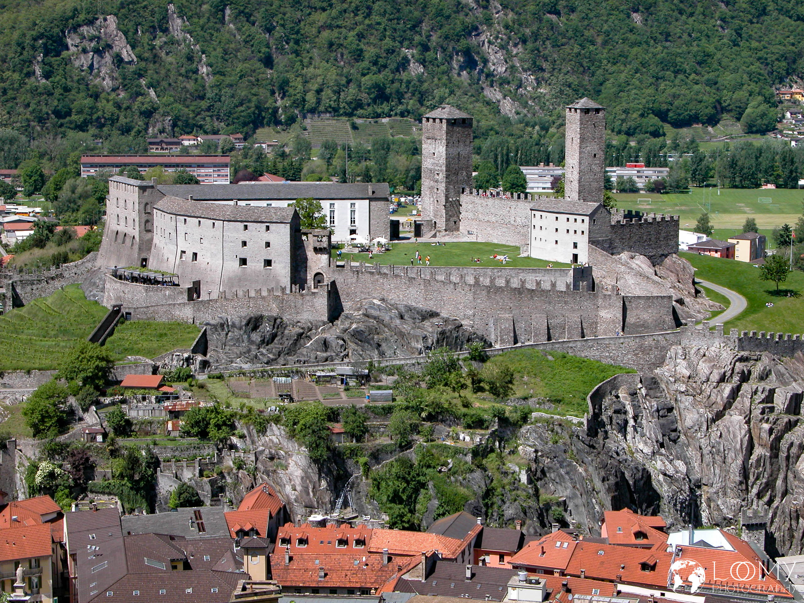 Blick aufs Castel Grande
