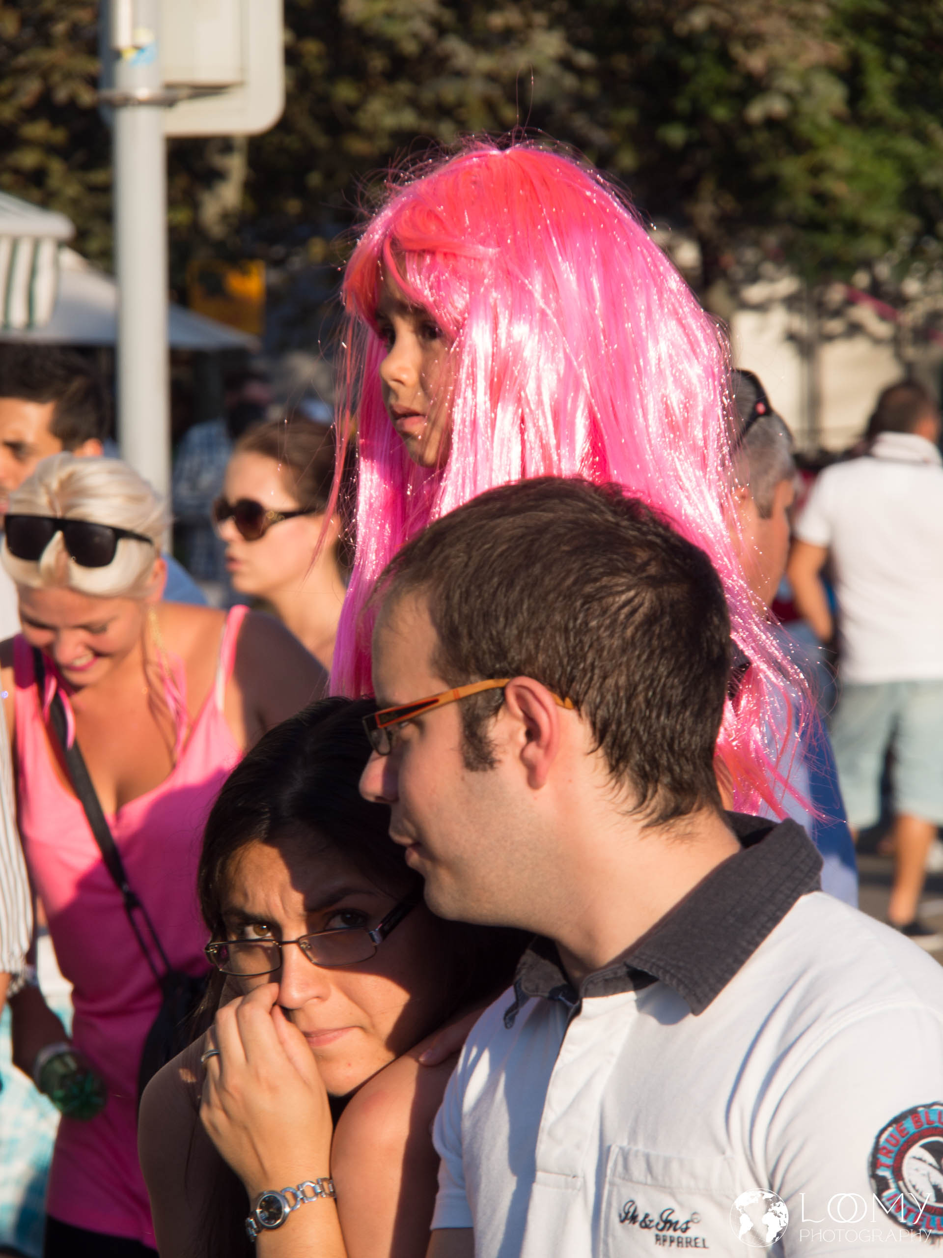 Diese Haarfarbe wollte ich schon immer. Toller Blick von hier oben.