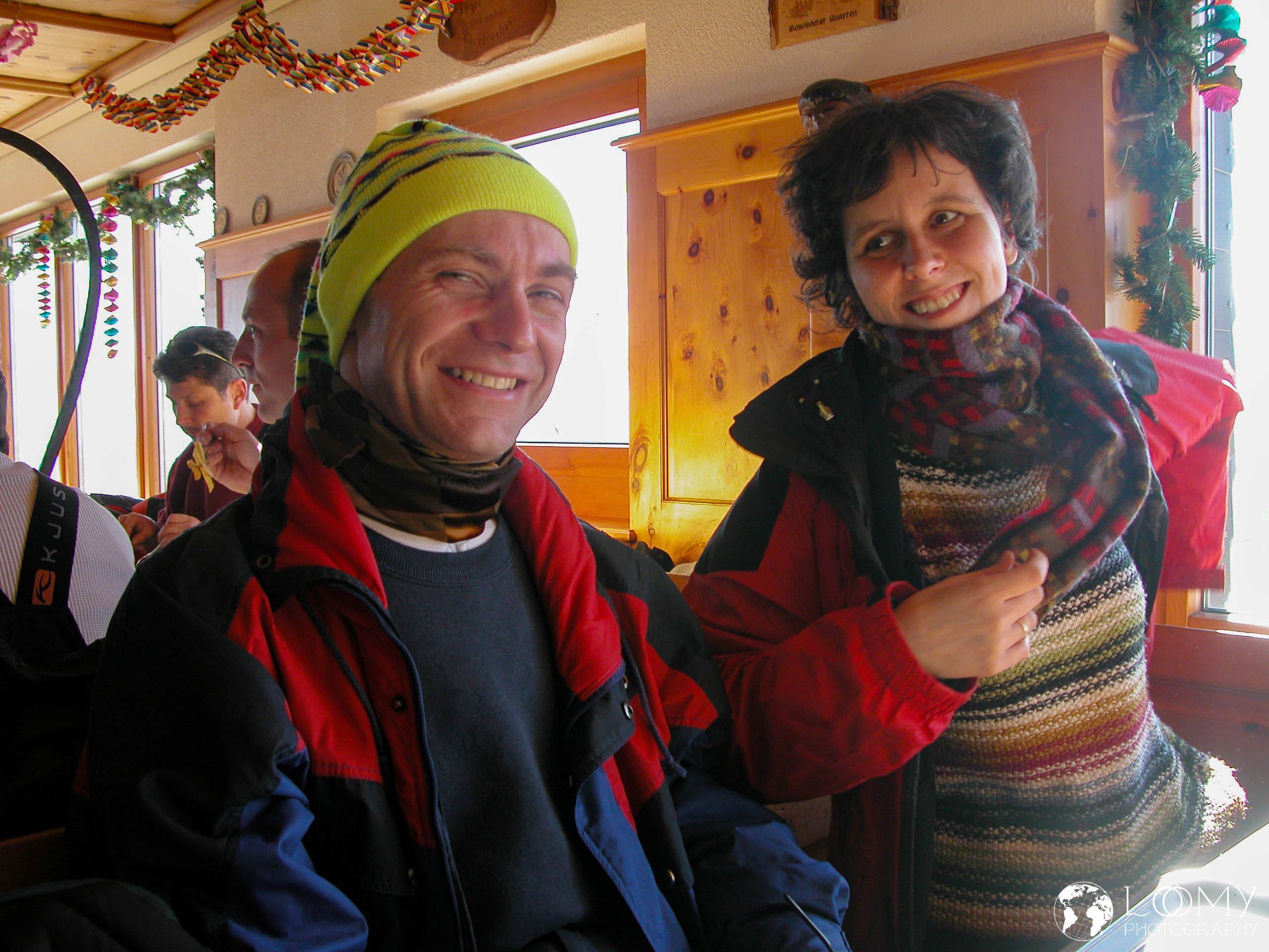 Wolfi und Reinhild auf Skihütte