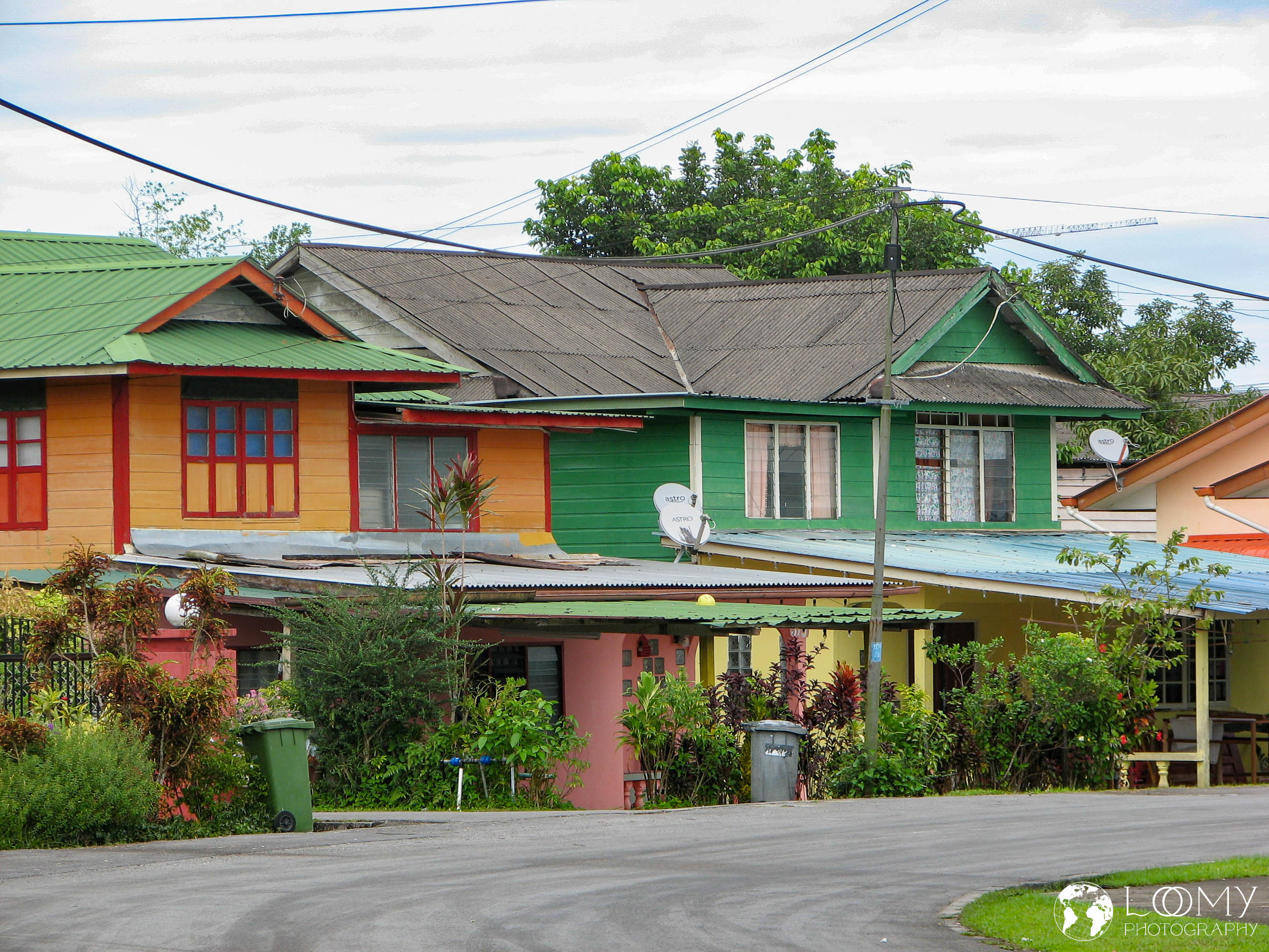 Typ. malayische Häuser