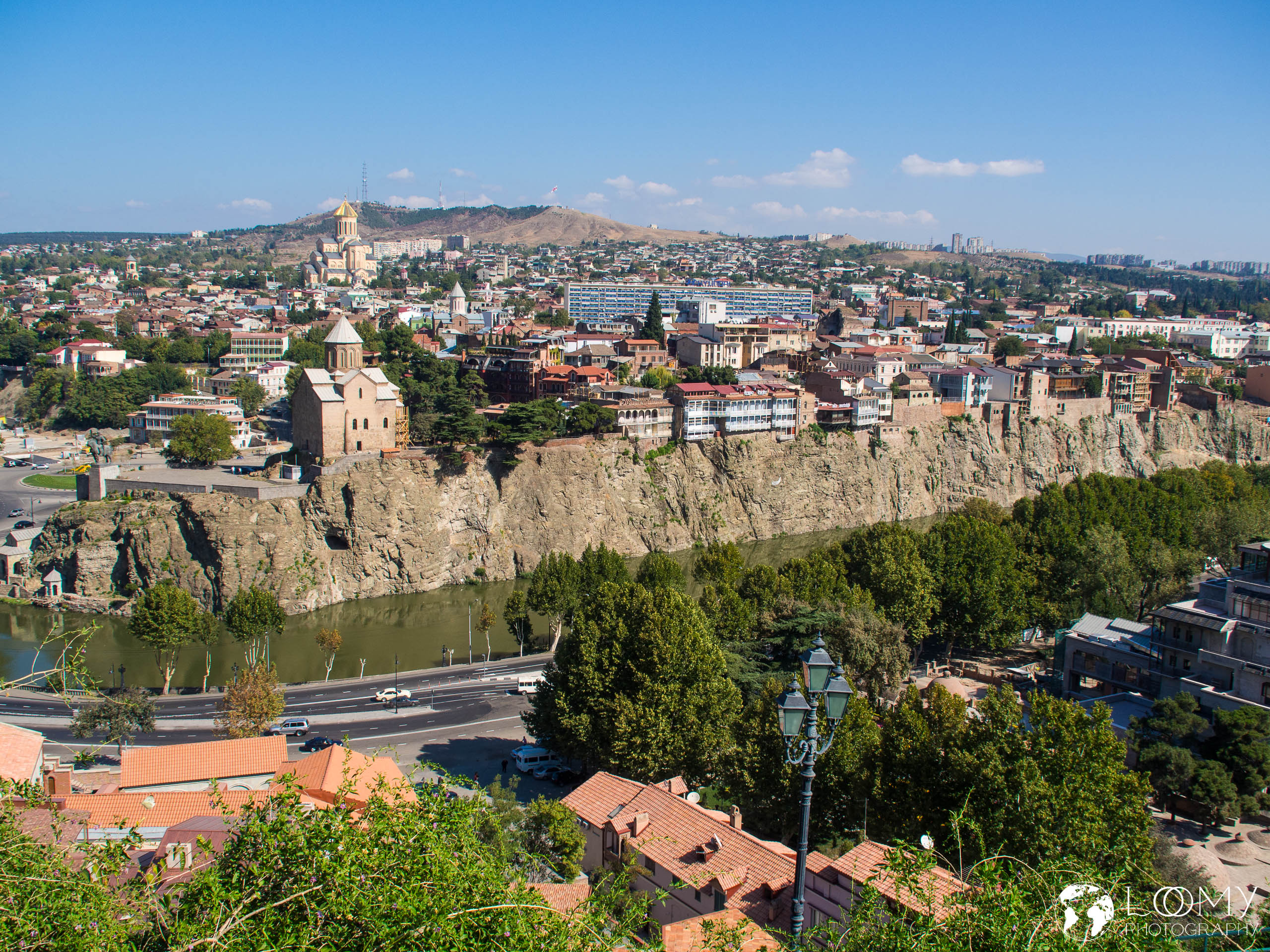Blick von der Narikala Festung auf Tiflis