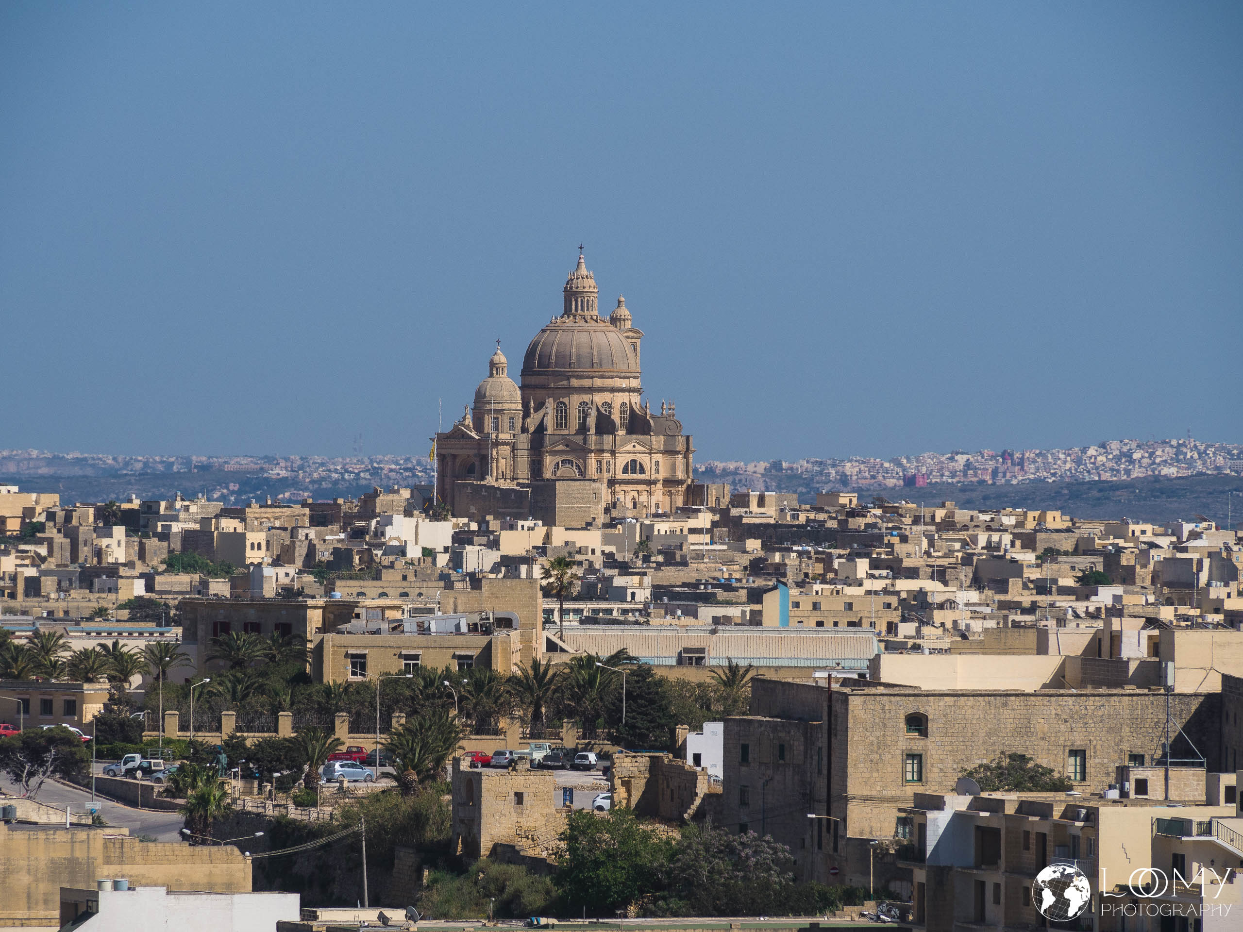 Blick auf die Rotunda von Xewkija